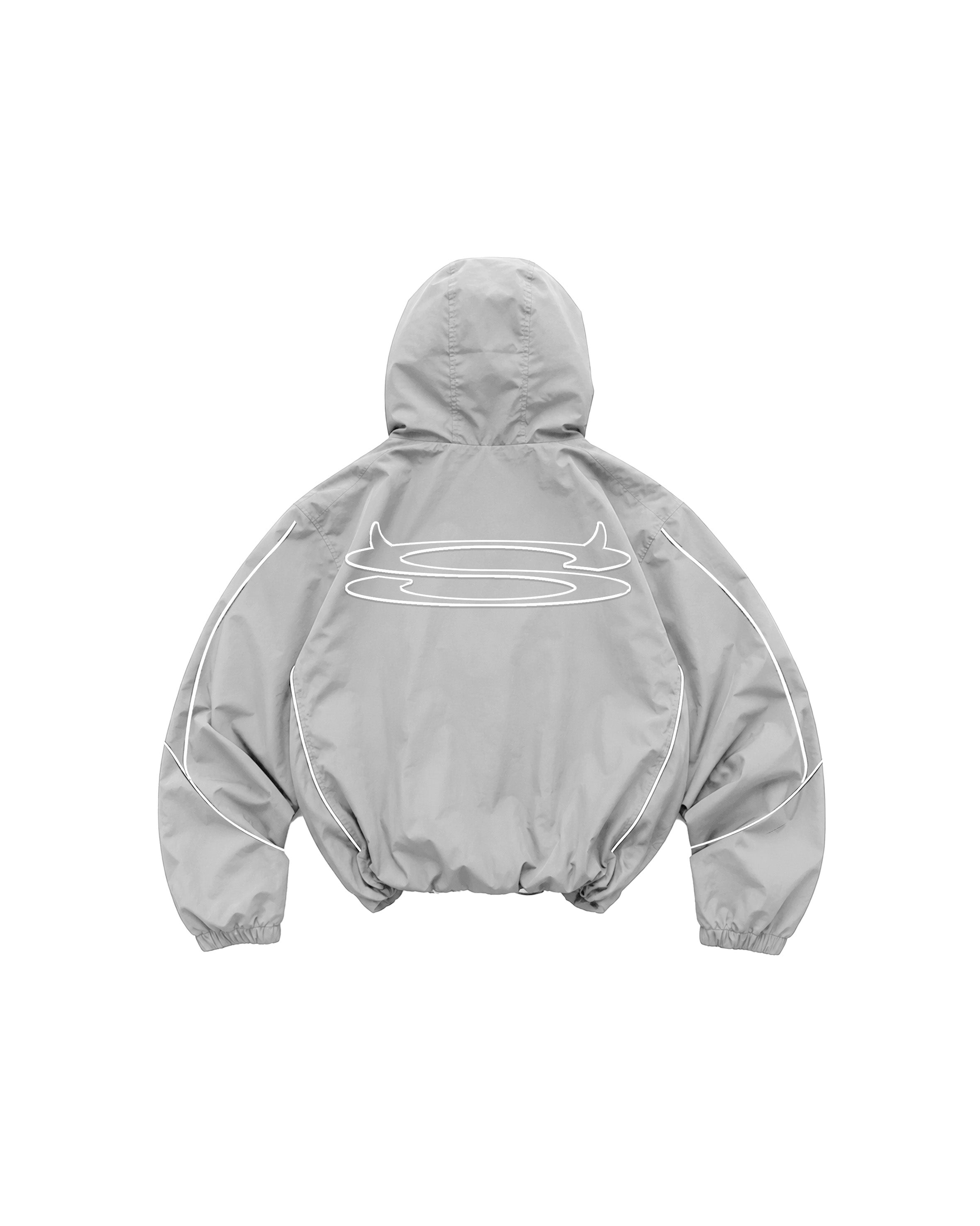 Sonic Nylon Jacket Silver Flex