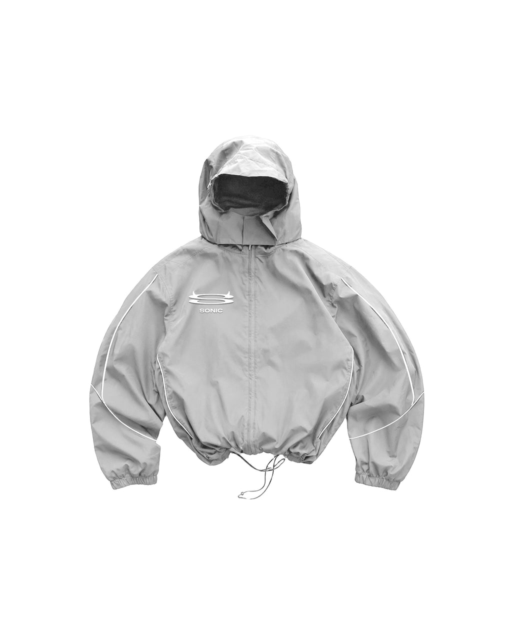 Sonic Nylon Jacket Silver Flex