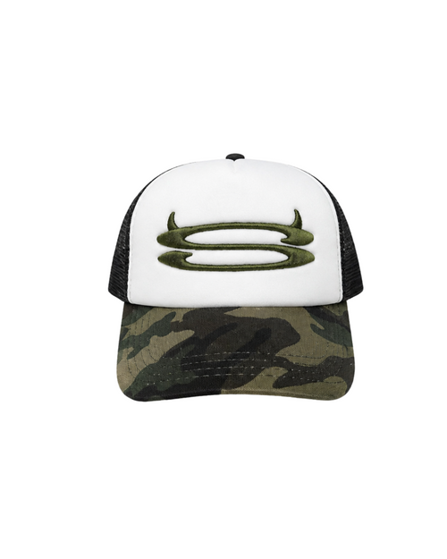 S Trucker Cap | CAMO GREEN / BLACK