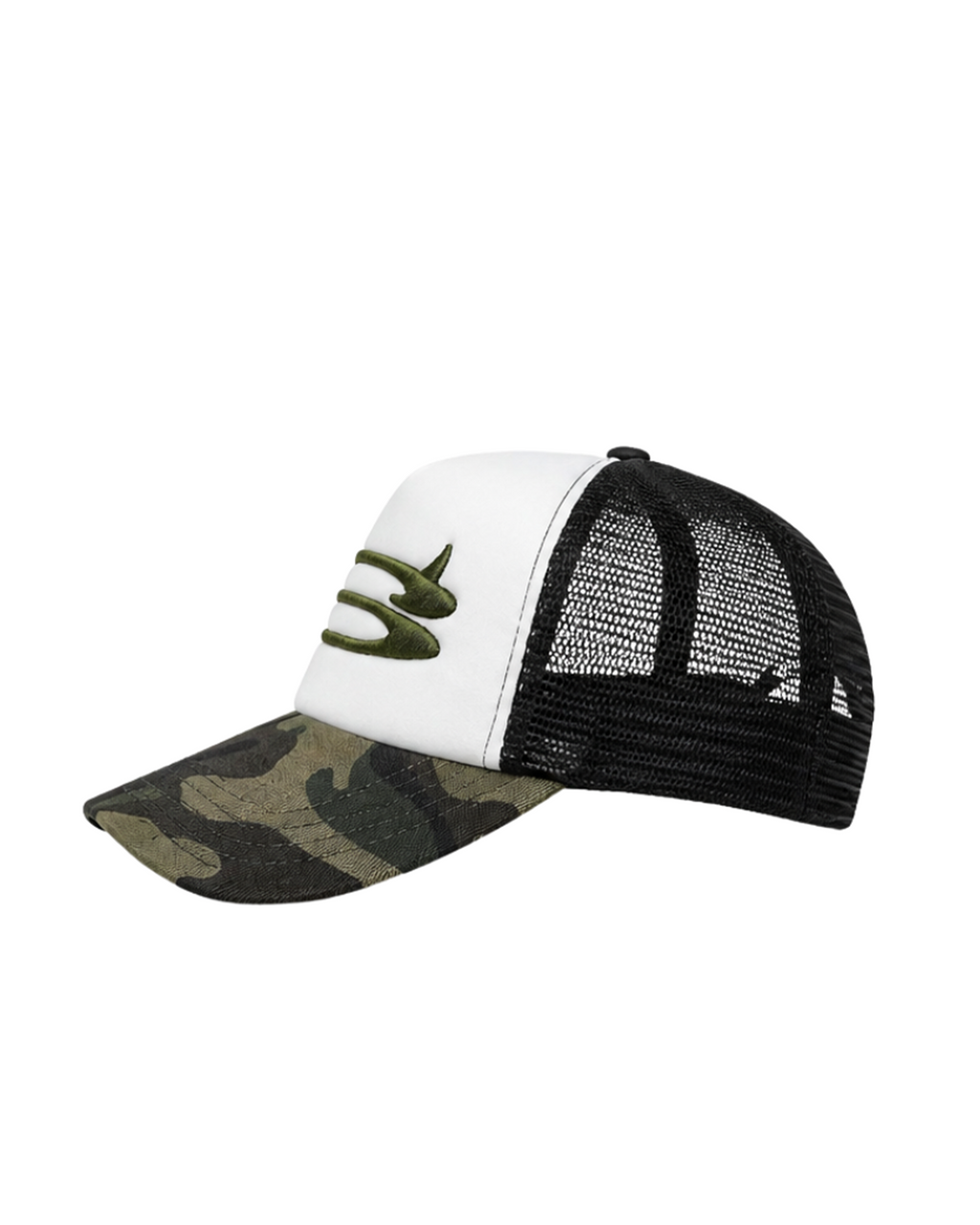 S Trucker Cap | CAMO GREEN / BLACK