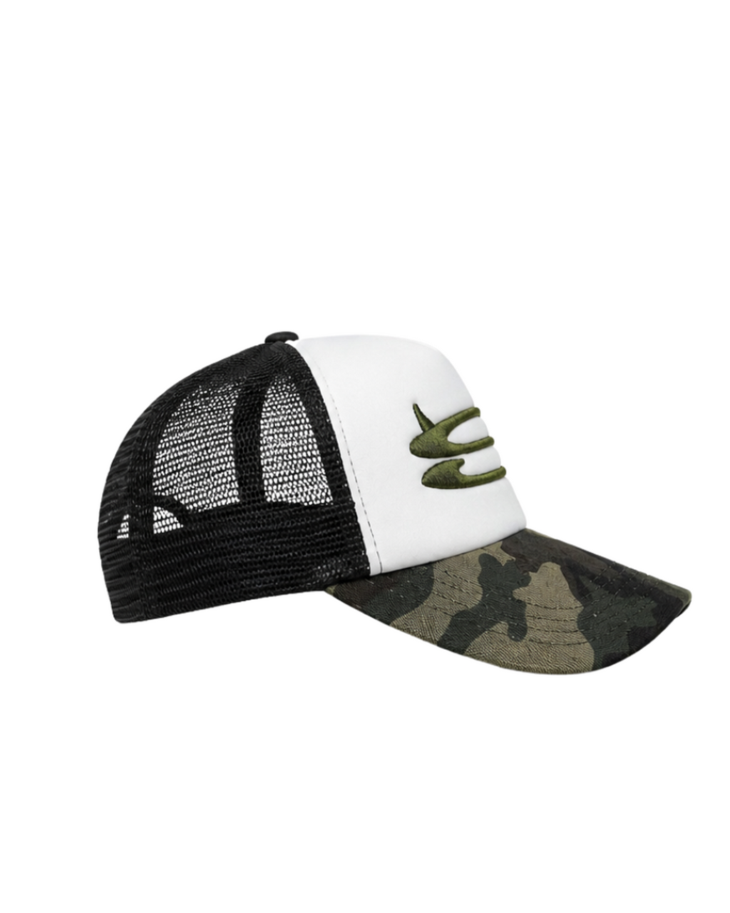 S Trucker Cap | CAMO GREEN / BLACK