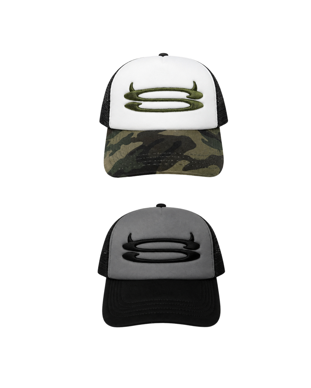 S Trucker Cap | CAMO GREEN / BLACK